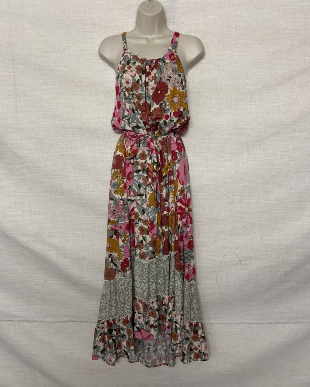 Gigio Dress Large Maxi Long Floral Aline Sleeveless Boho